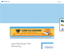 Tablet Screenshot of learntitlesearching.com